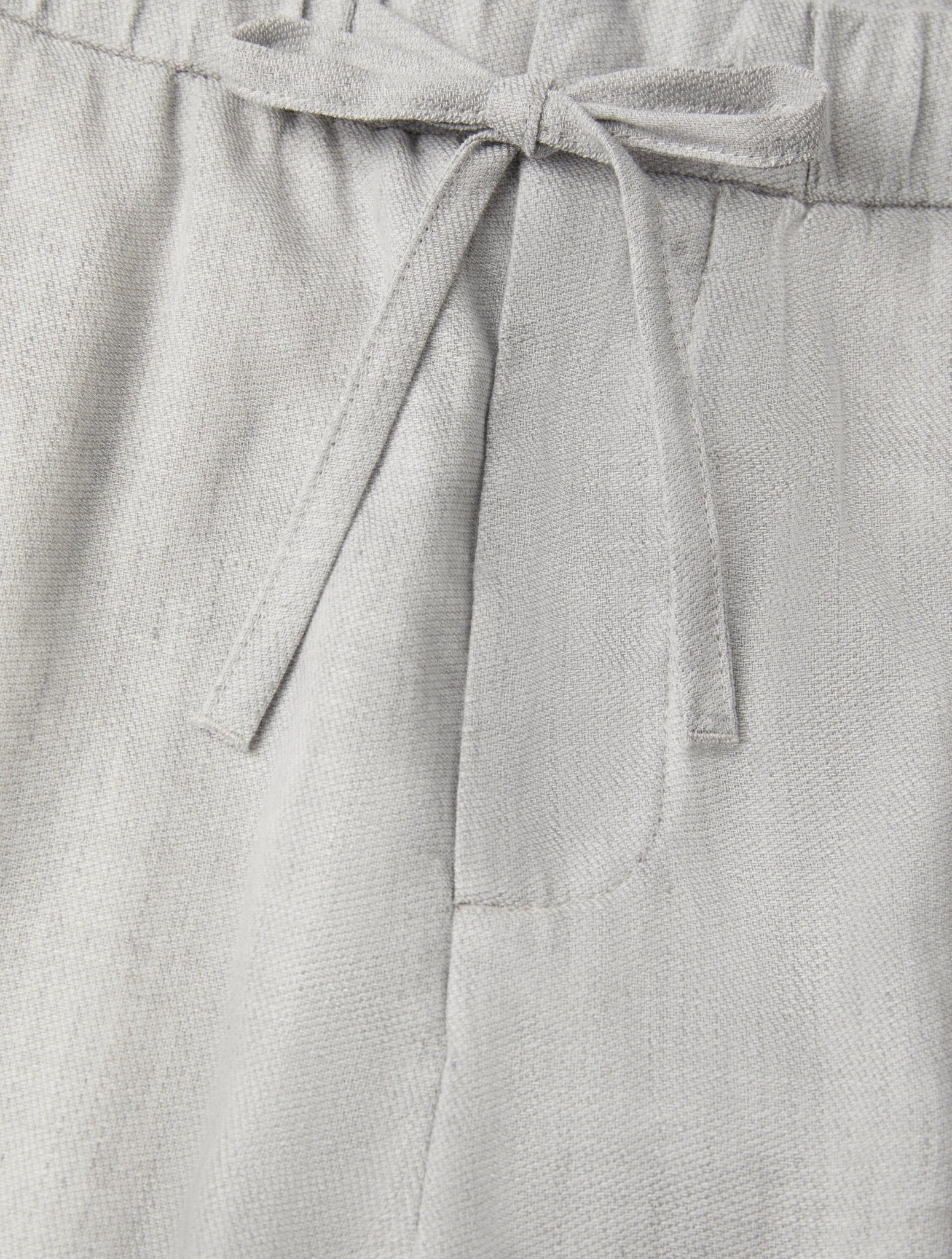 Oscar Linen Chinos - Light Melange Grey — Frescobol Carioca