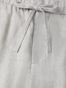 Oscar Linen Chinos - Light Melange Grey — Frescobol Carioca