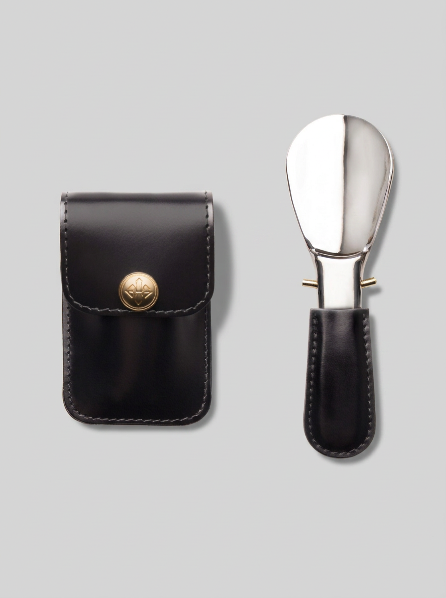 bridle hide travel shoe horn