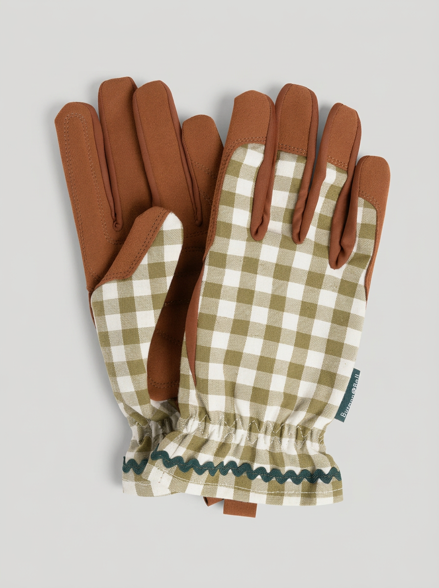 Gardening Glove -  Olive Check