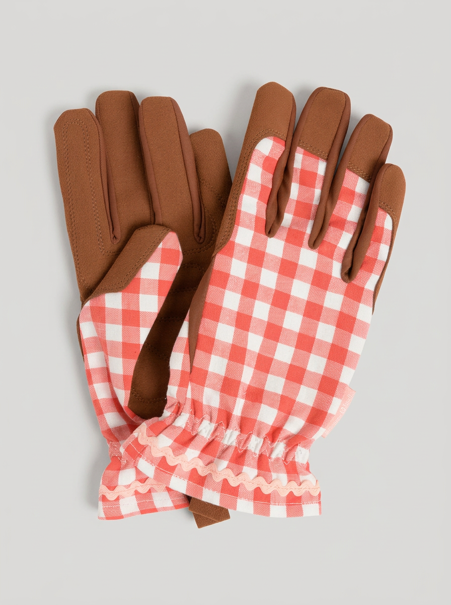 Gardening Glove - Red Check