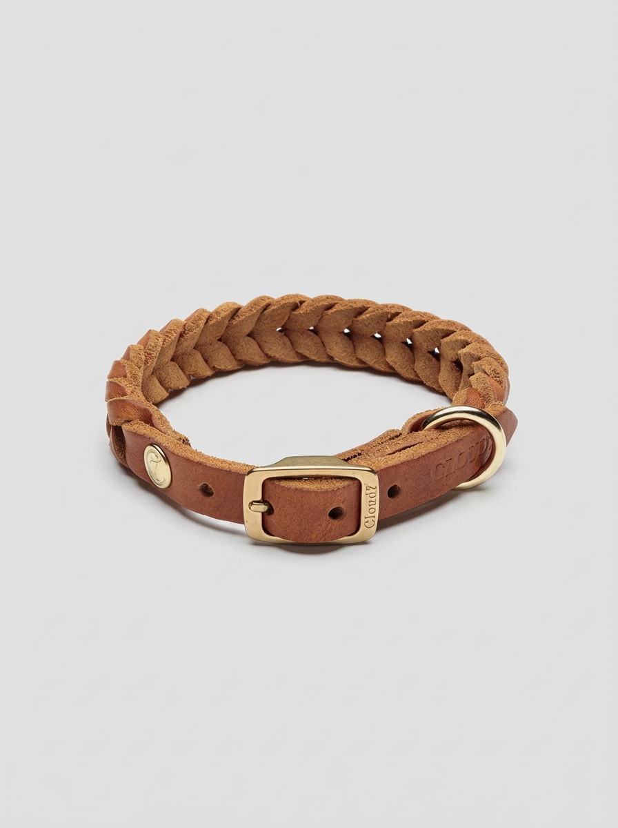 Dog Collar Central Park - Camel Gold — Cigale & Fourmi