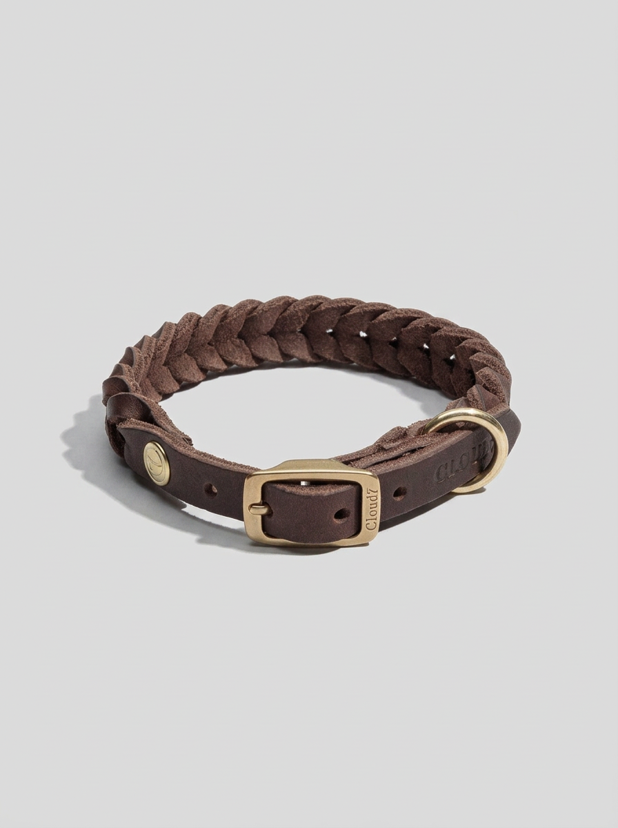Dog Collar Central Park - Saddle Brown — Cigale & Fourmi
