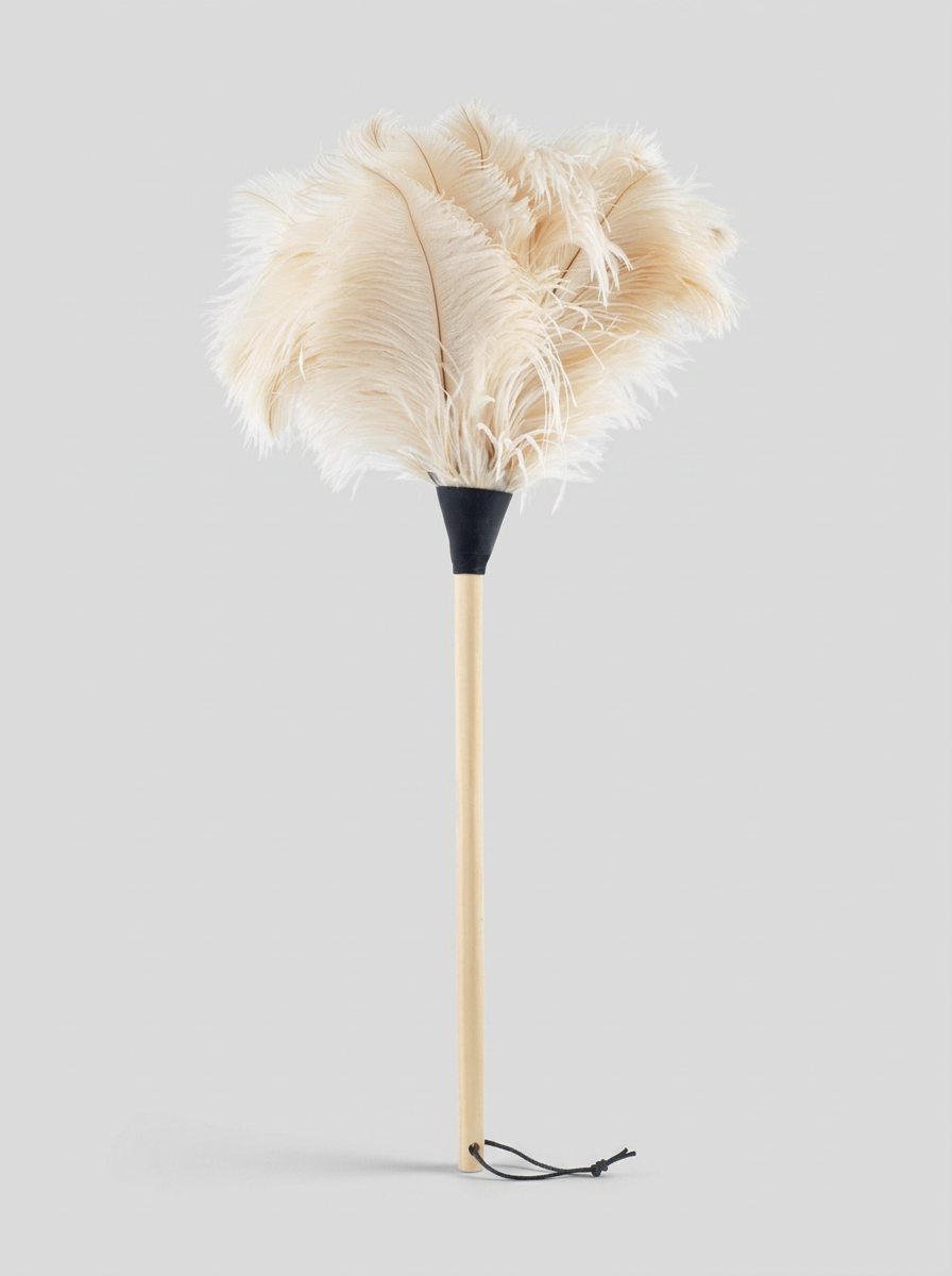 Ostrich Feather Duster - White 70cm — Cigale & Fourmi