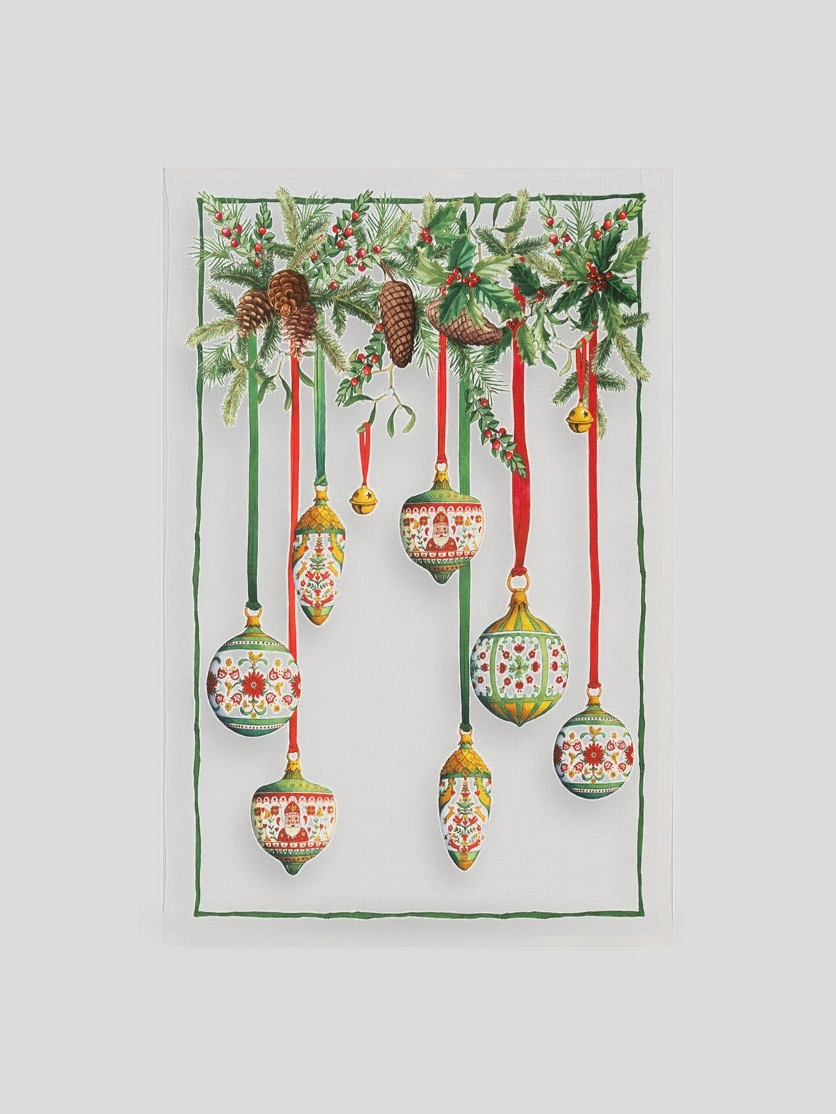Kitchen Towel - Pinoel Verde — Tessitura Toscana Telerie