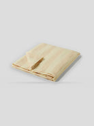 Linen Beach Towel - Large Stripe Sand Dune & Off White — Frescobol Carioca
