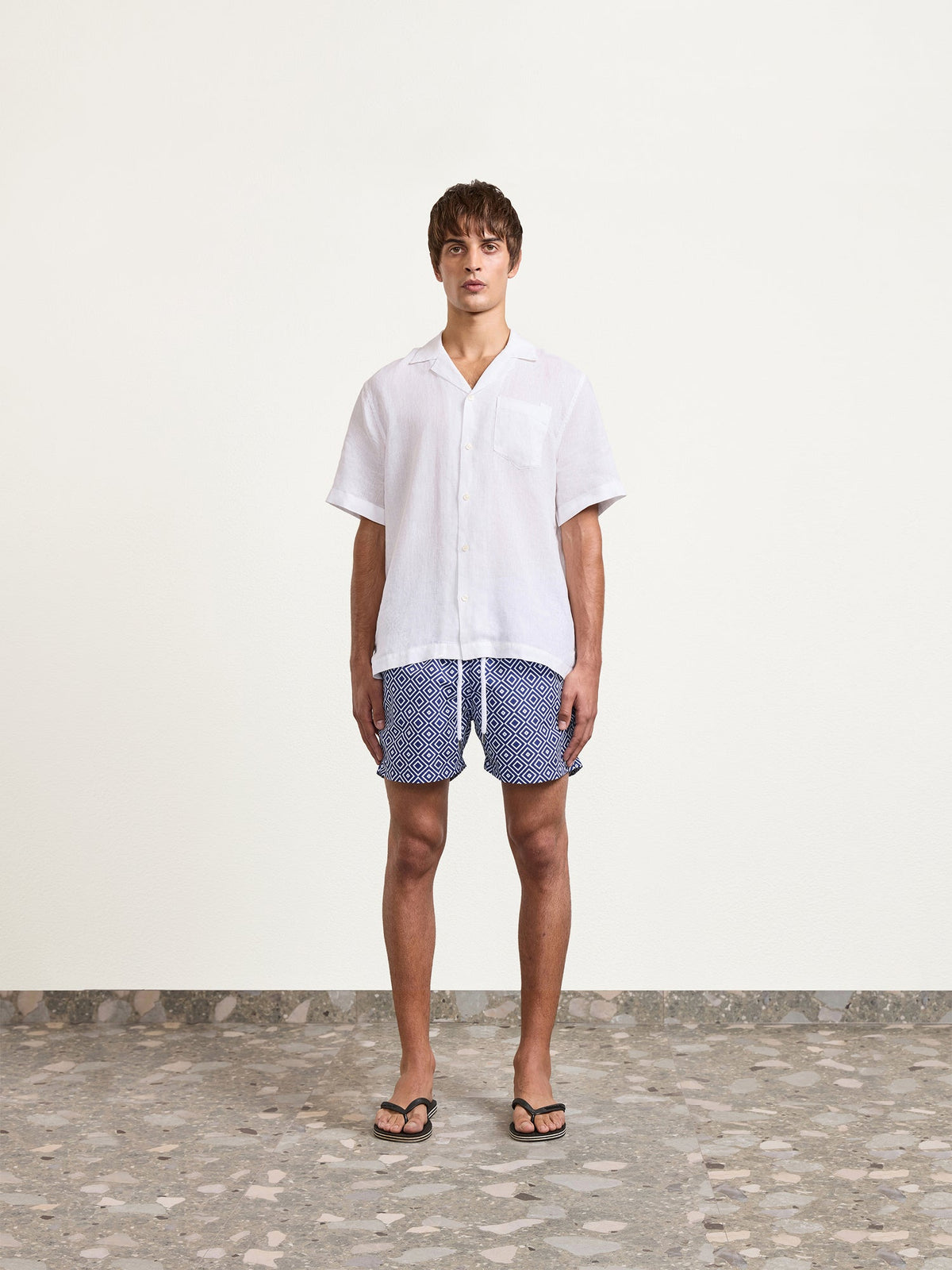 Sport Swim Shorts - Angra Navy Blue — Frescobol Carioca