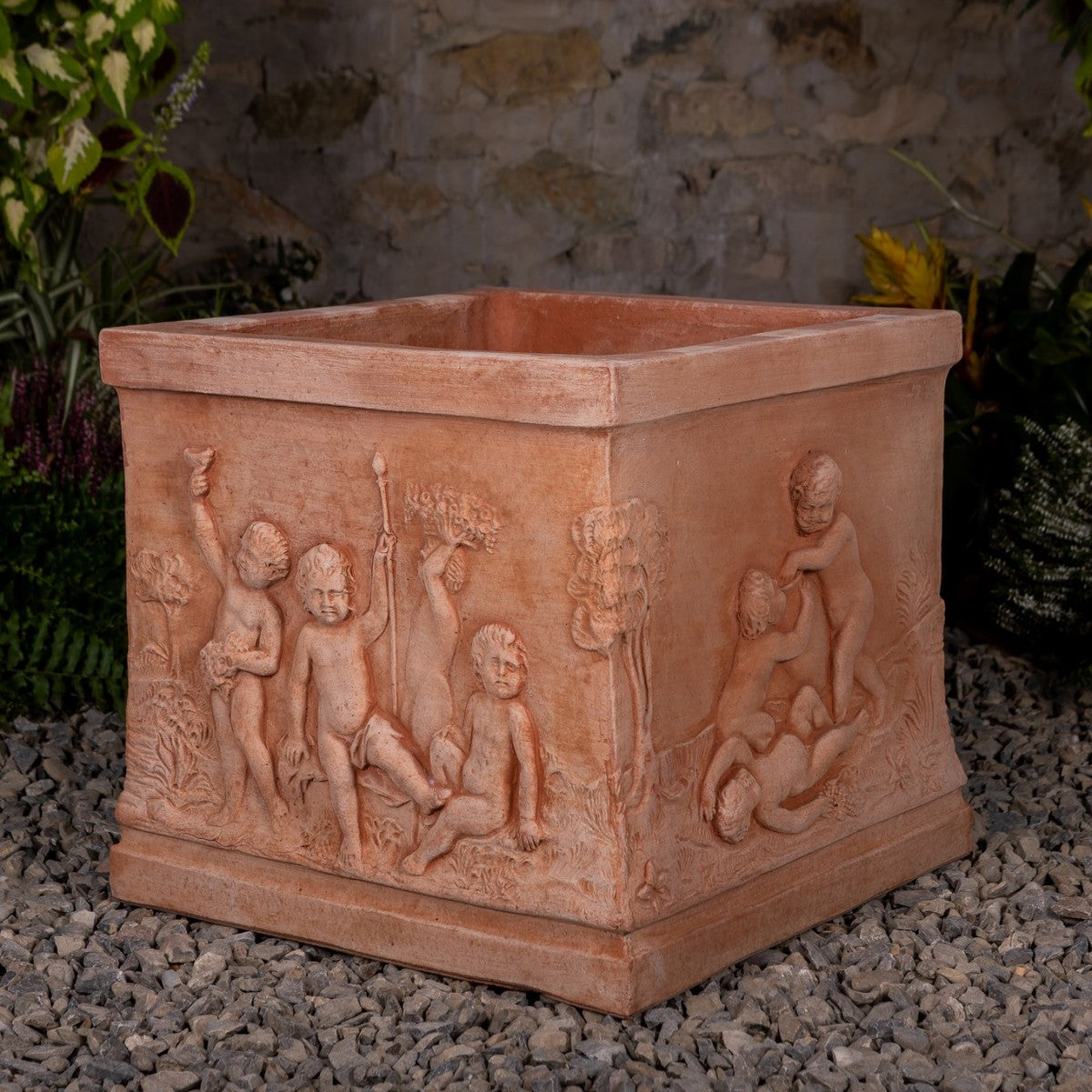 Quadrato Pot - Putti Terracotta — M.I.T.A.L