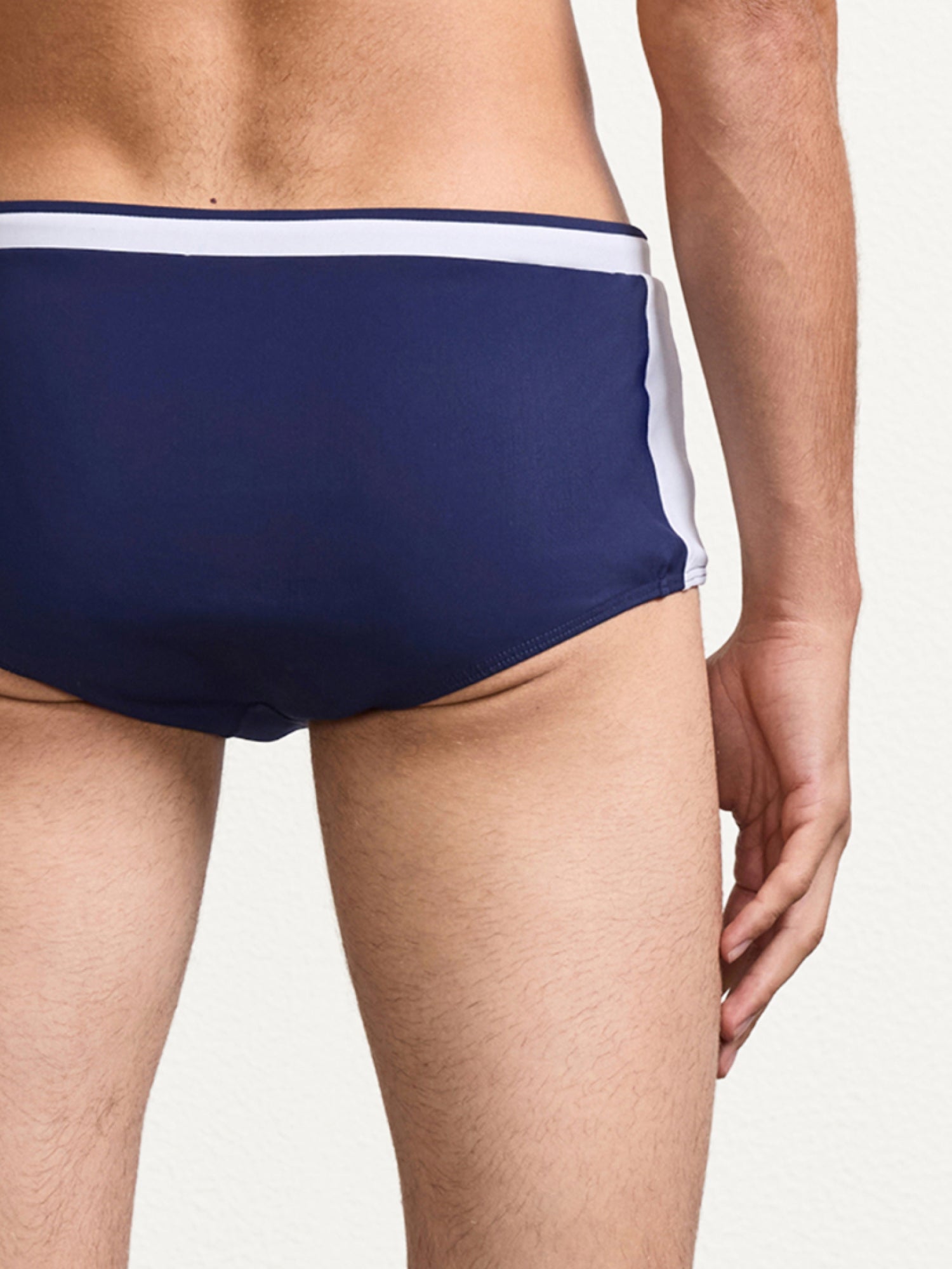 Swim Shorts Sunga - Navy & White — Frescobol Carioca