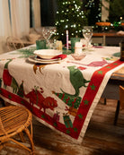 Tablecloth - Jurassic Xmas — Tessitura Toscana Telerie