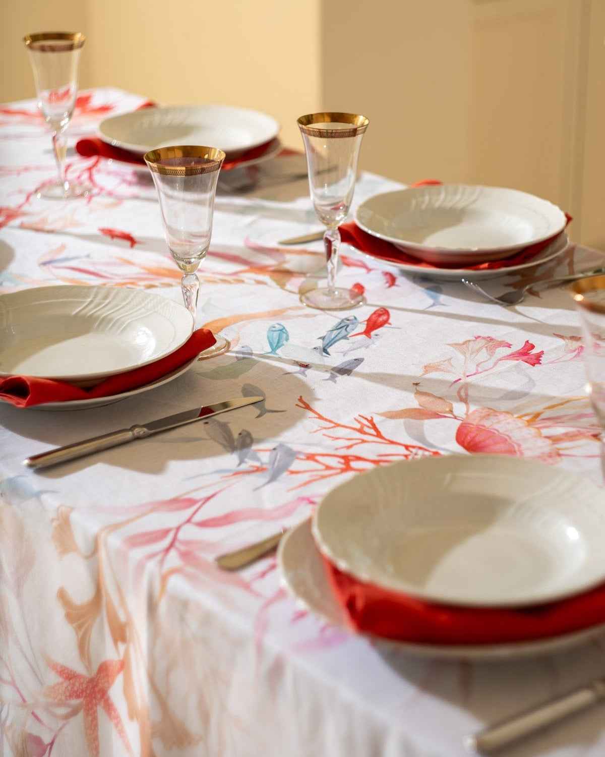 Tablecloth - Ondiva — Tessitura Toscana Telerie