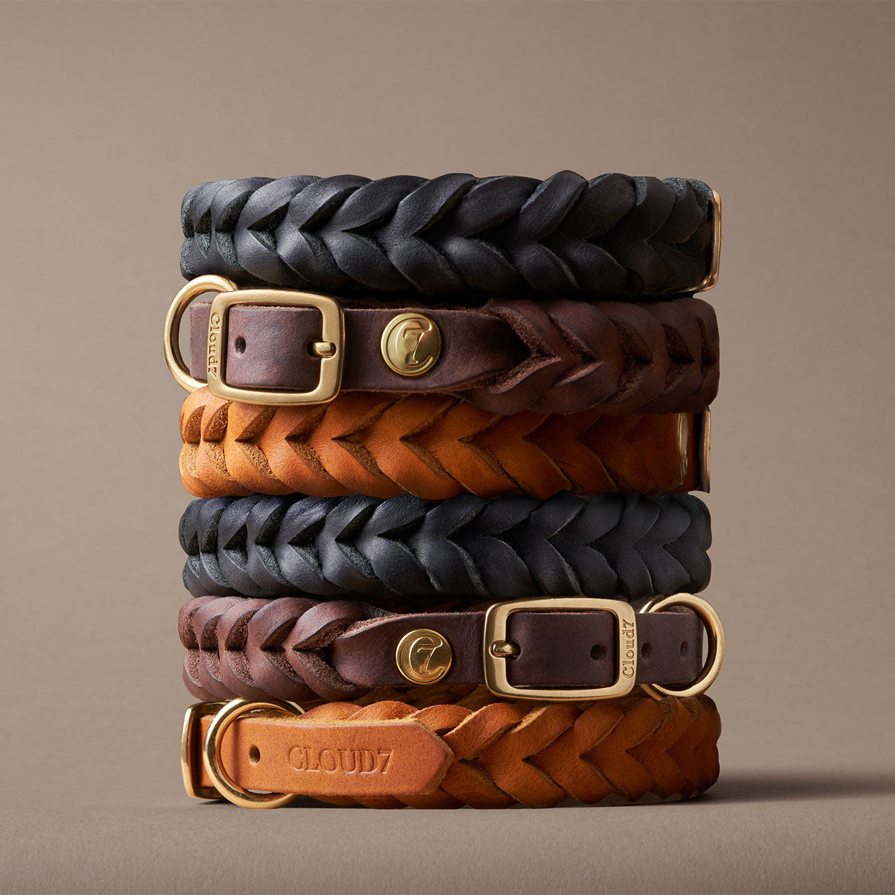 Dog Collar Central Park - Saddle Brown — detail 6