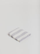 Linen Beach Towel - Stripes Fog / White - Cigale et Fourmi