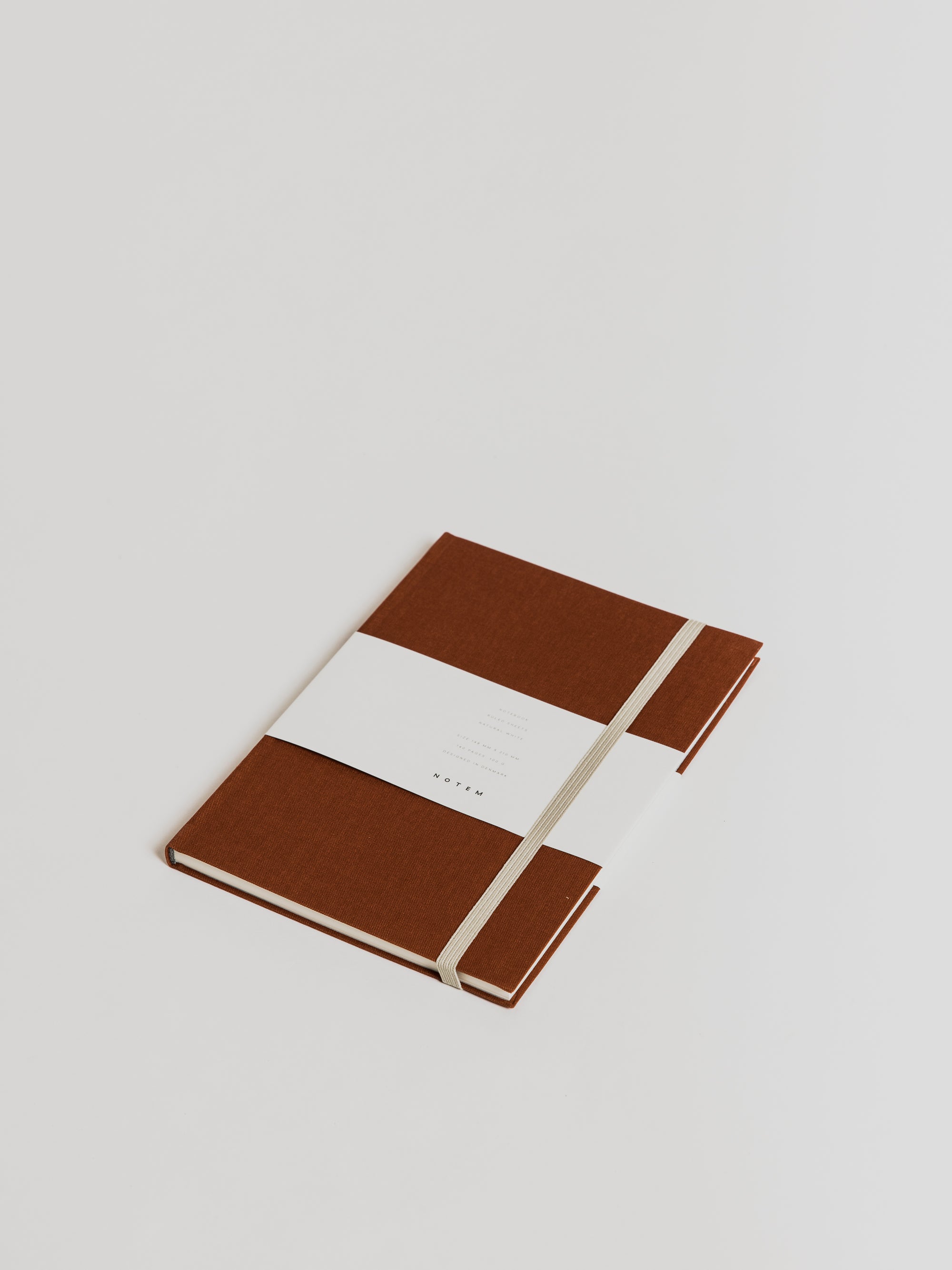 BEA Notebook with Elastic Band - Dark Sienna - Cigale et Fourmi