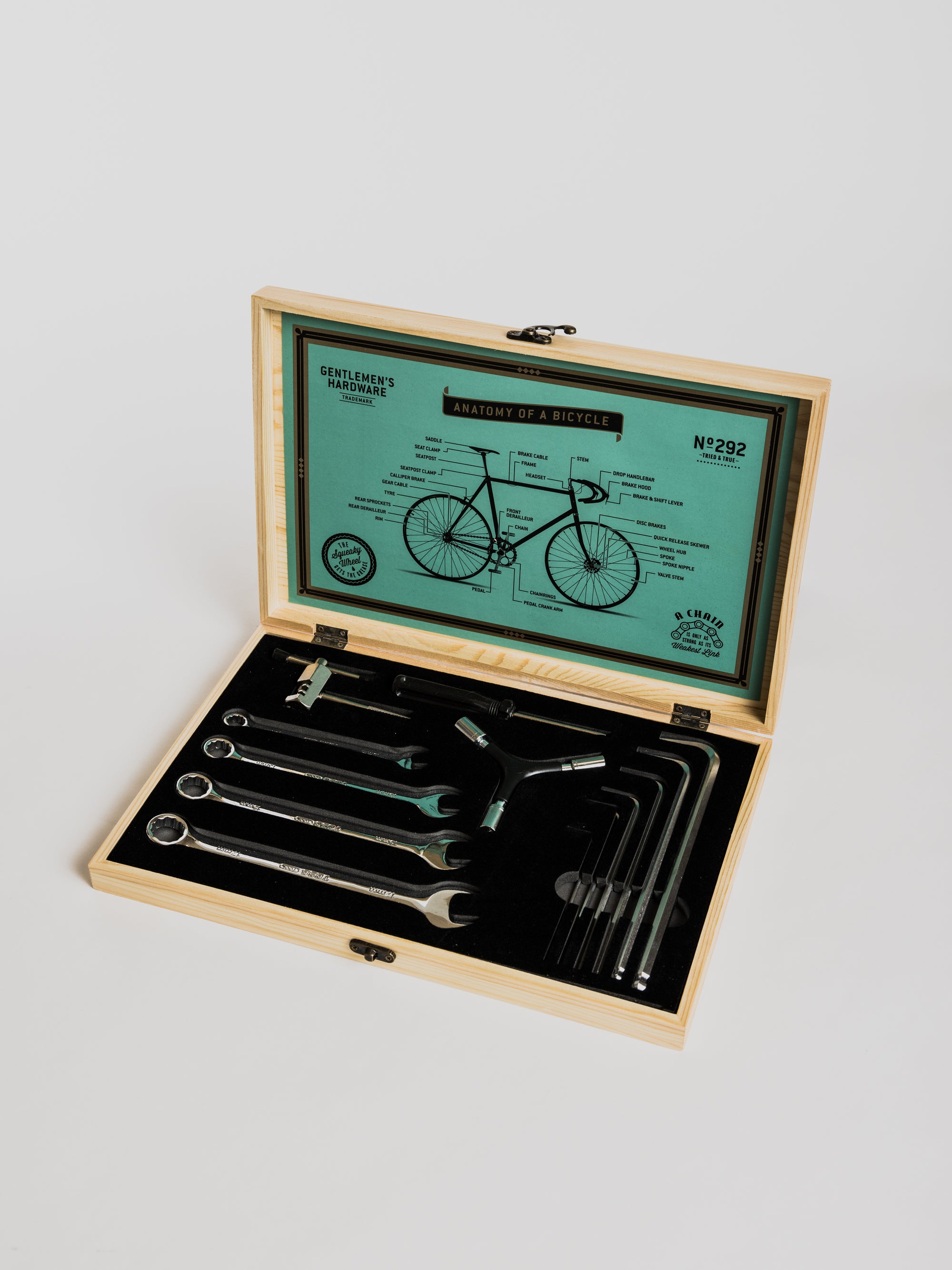 Bicycle Tools in a Wooden Box - Cigale &amp;  Fourmi