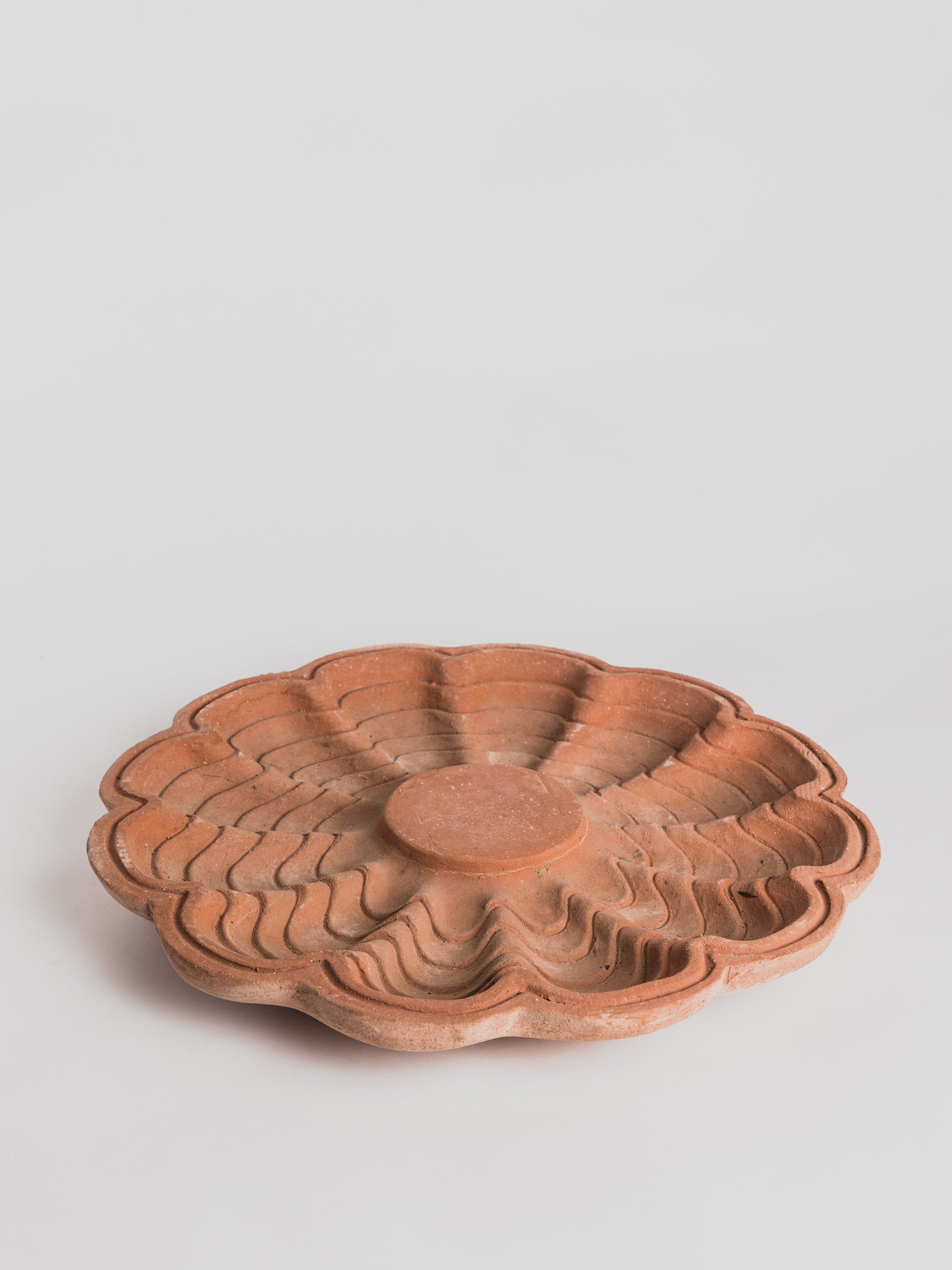 Bagno Uccelli Conchiglia rotondo - Terracotta Birdbath M.I.T.A.L 
