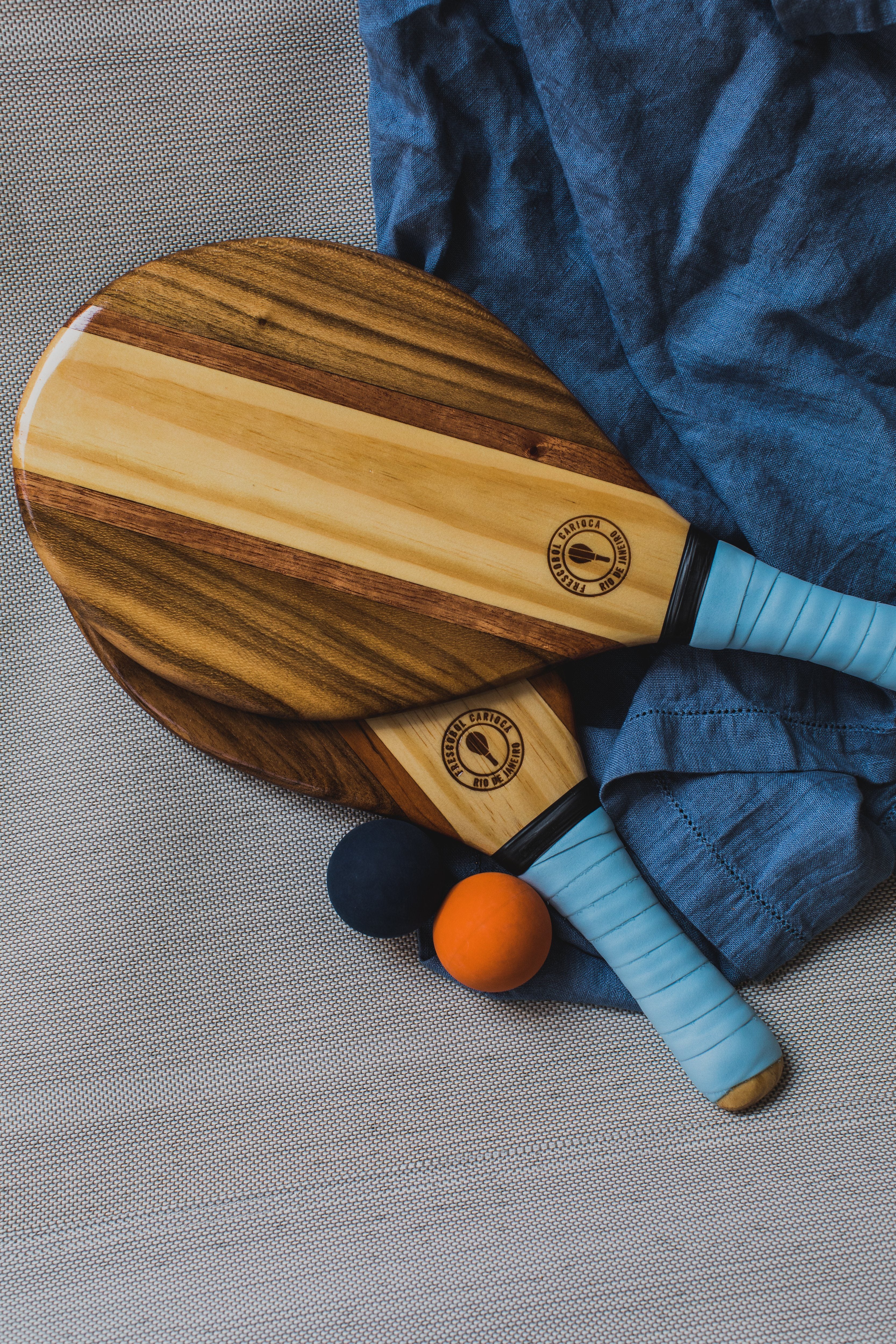 Beach Bat set - Trancosa Yellow Beach Bat Frescobol Carioca 