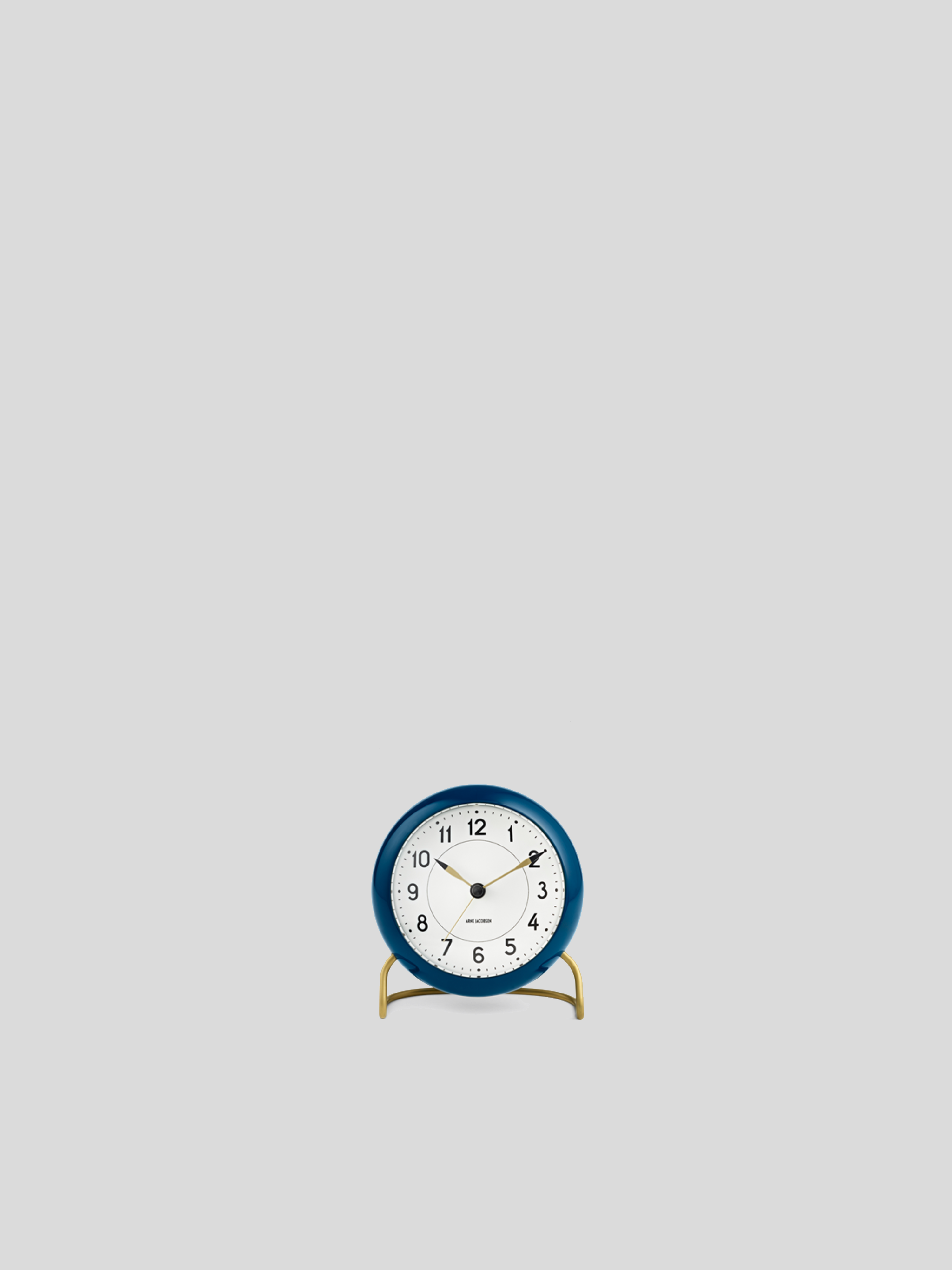 Arne Jacobsen Station Table Clock - Teal / White - Cigale &  Fourmi