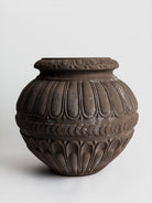 Cachepot a Palla Scanalato - Grey Pottery Poggi Ugo 