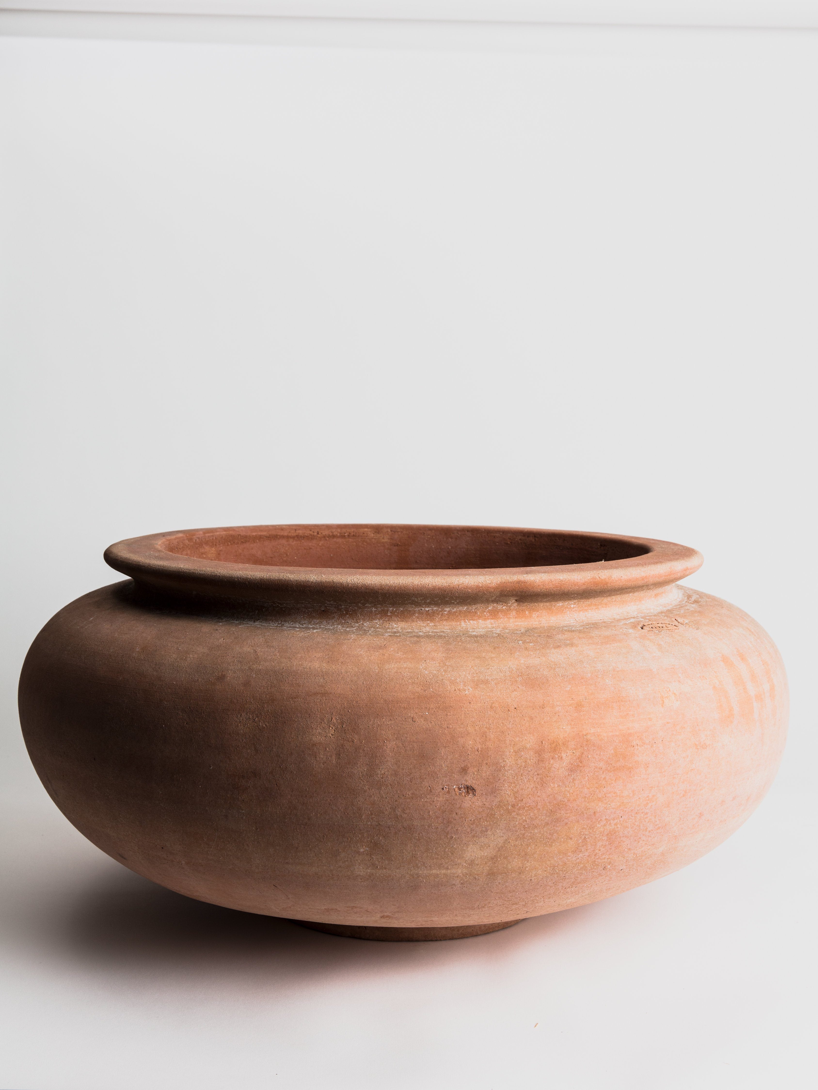 Cachepot Liscio con Bordino - Terracotta Pottery M.I.T.A.L 