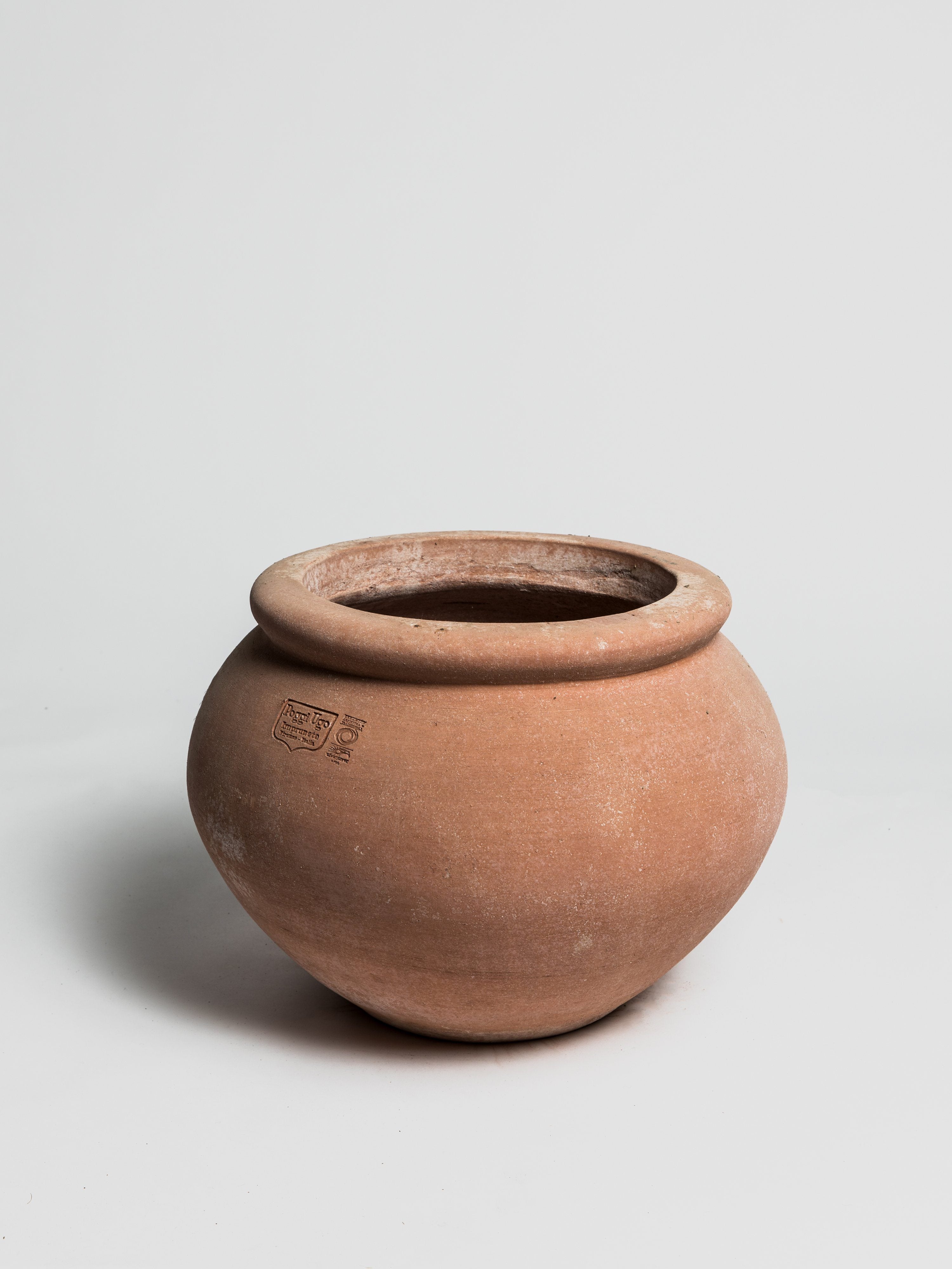 Cachepot Liscio con Orlo - Terracotta Pot Poggi Ugo 