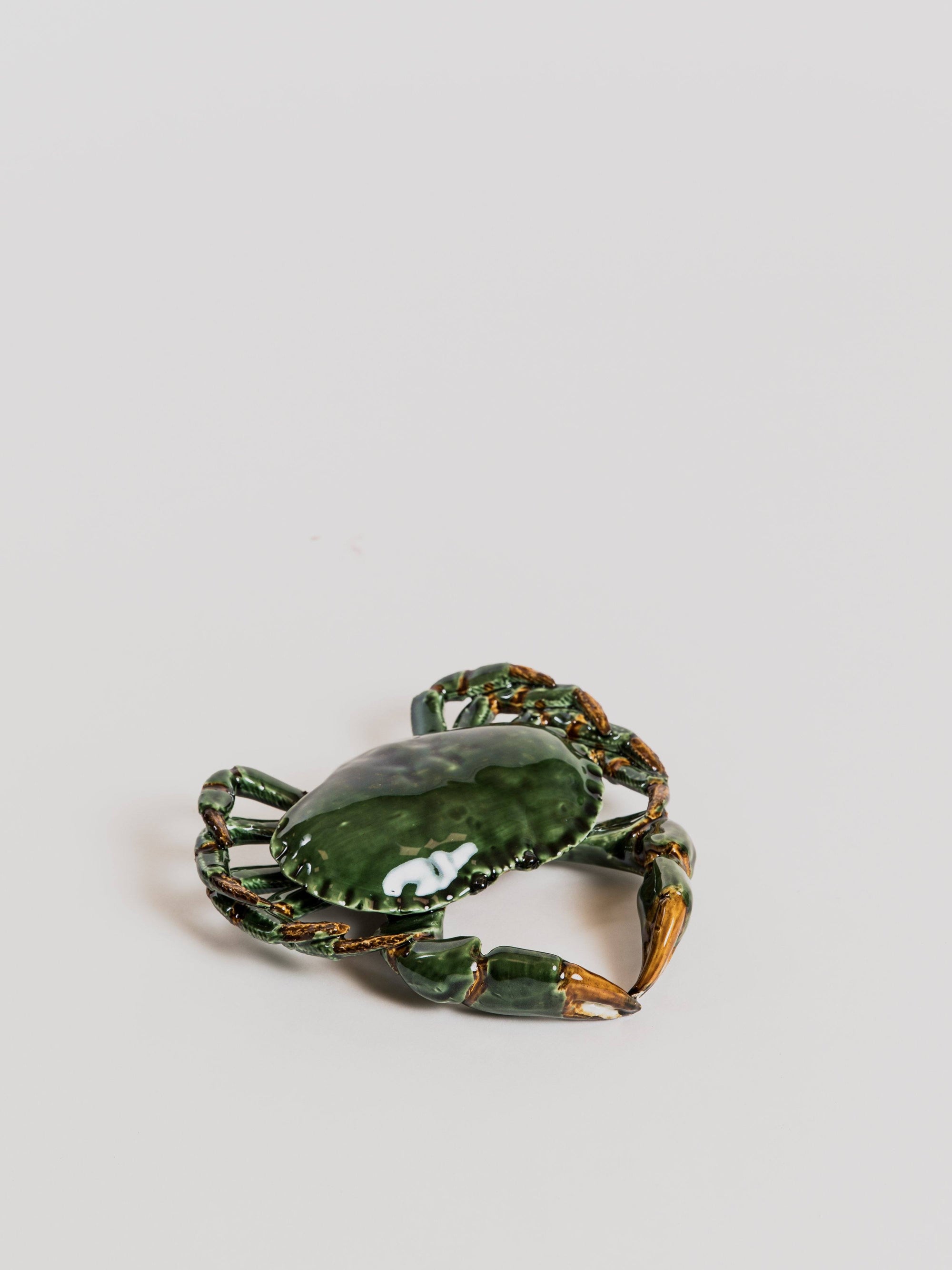 Crab - Ceramic Statue Bull &amp; Stein Green 22 cm 