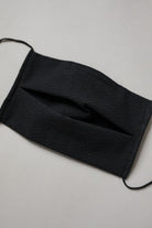 Face Cover - Seersucker Black Accessories Gauhar 