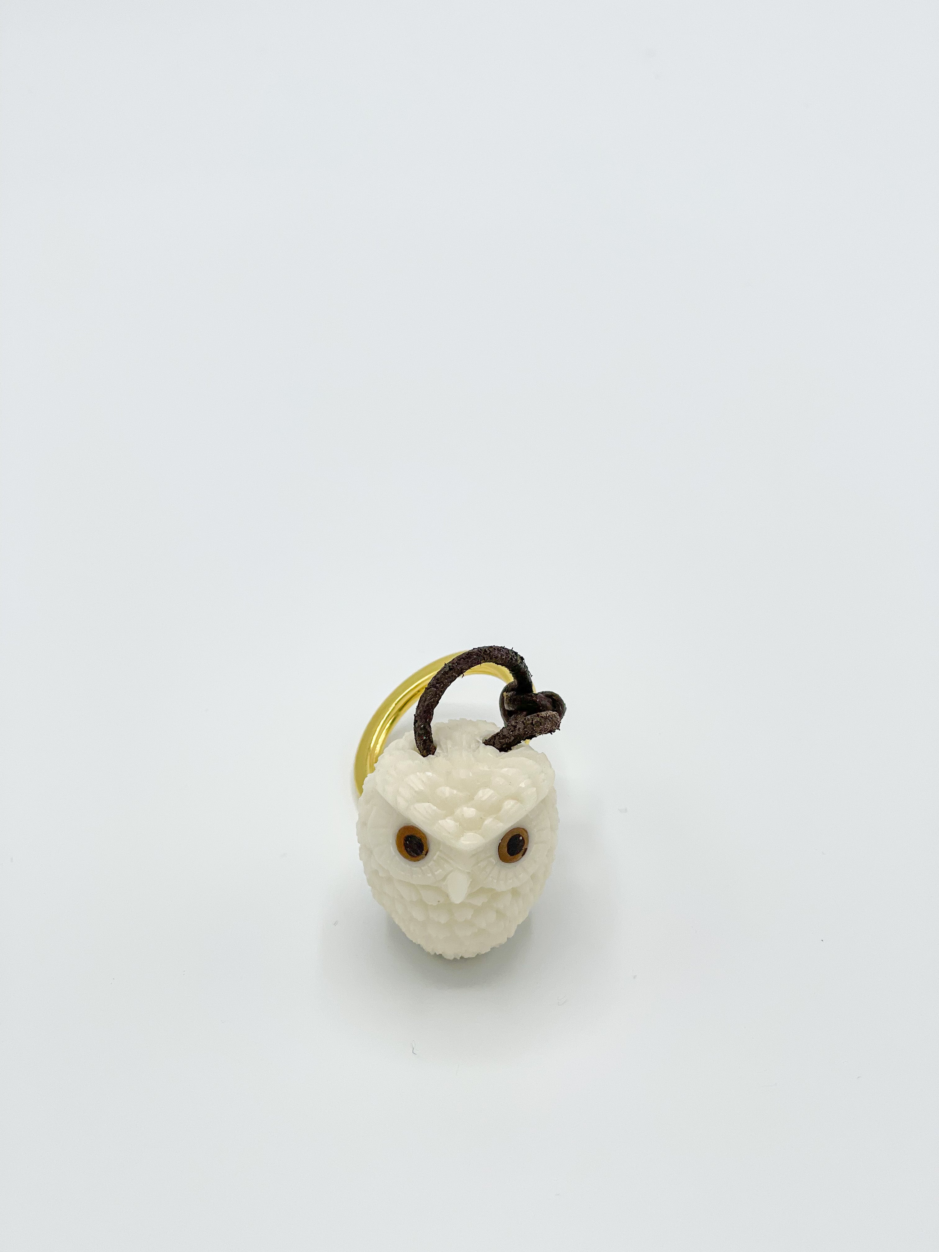 Keychain ECOivory- Owl - Cigale &  Fourmi