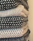 Woolen blanket - Black Herringbone - Cigale et Fourmi
