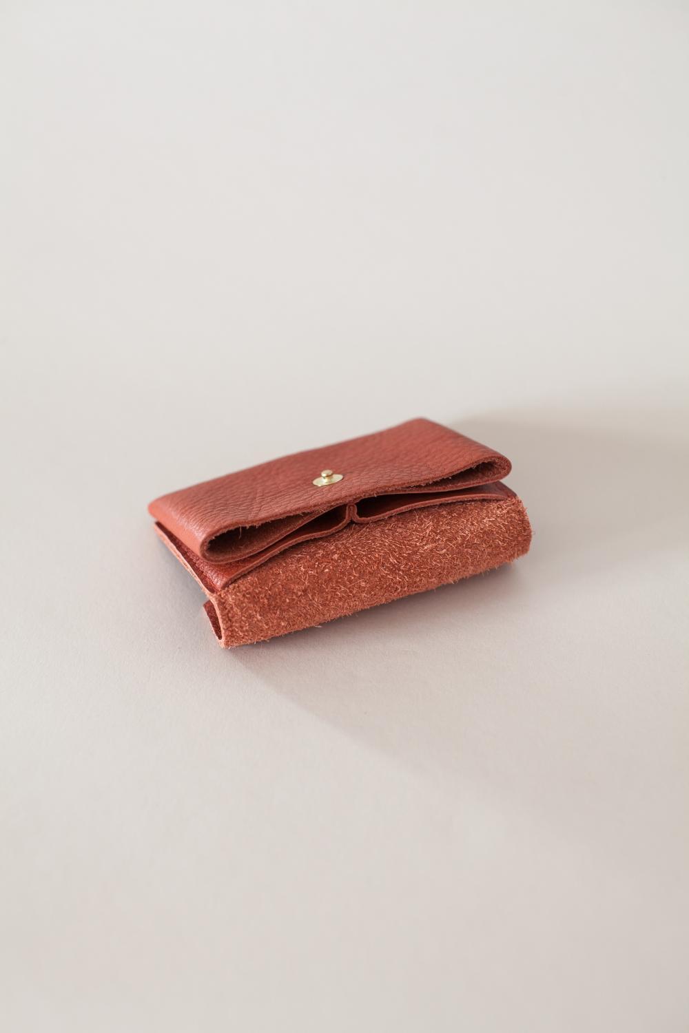 Leather Wallet - Burn Orange Accessories Gauhar 