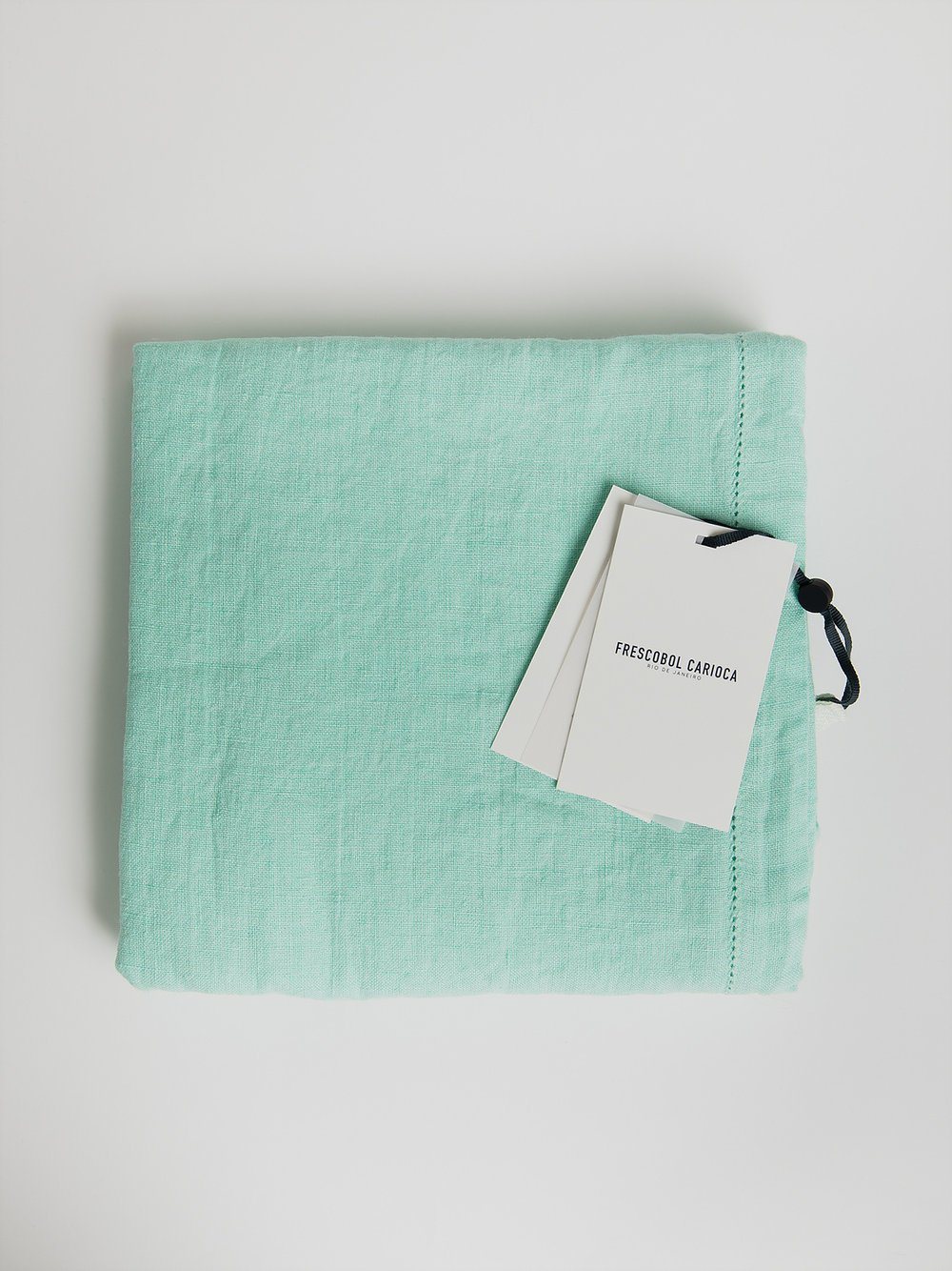Linen Beach Towel - Mint Towel Frescobol Carioca 