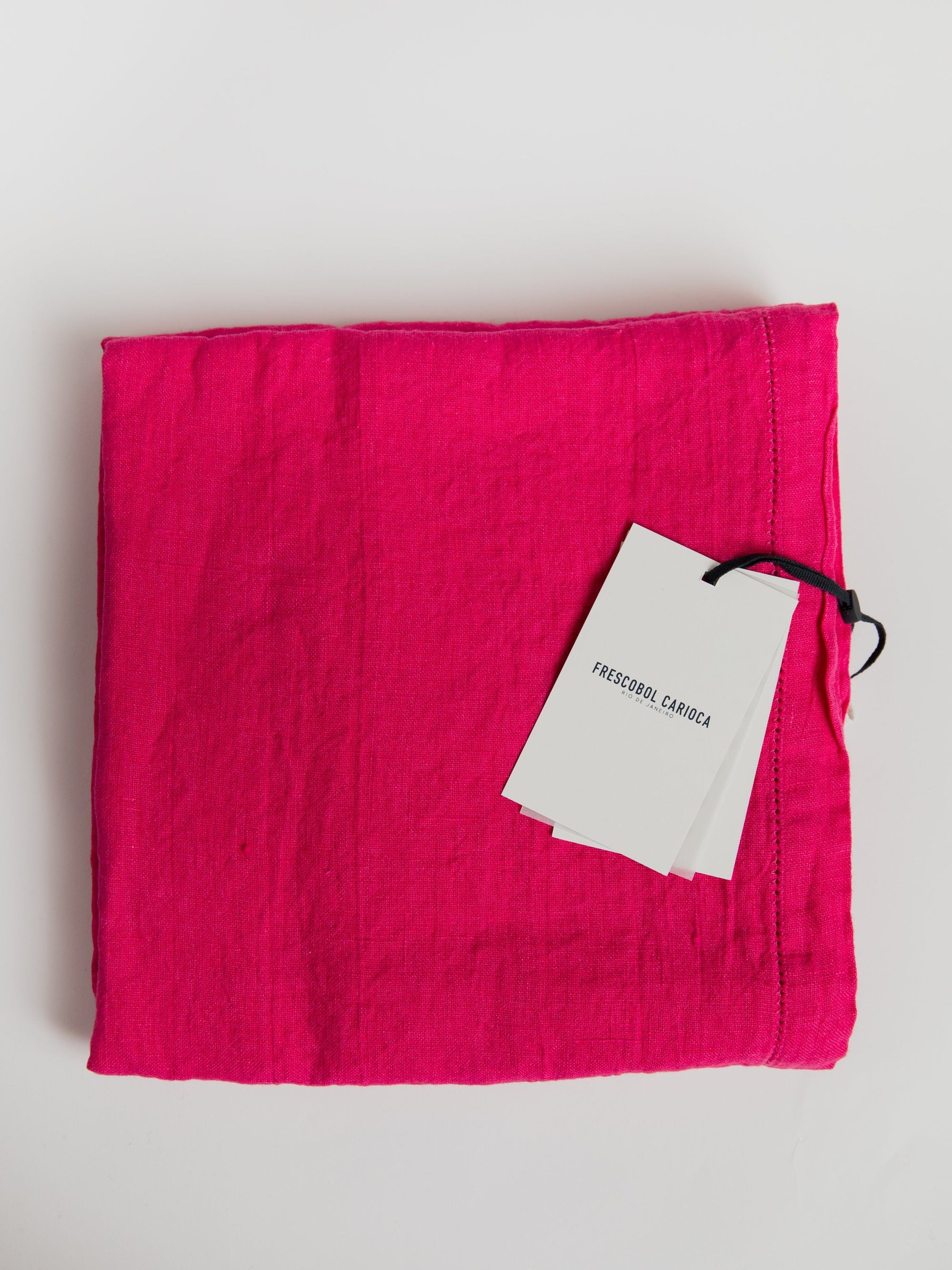 Linen Beach Towel - Pink Towel Frescobol Carioca 