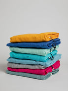 Linen Beach Towel - Reef Green Towel Frescobol Carioca 