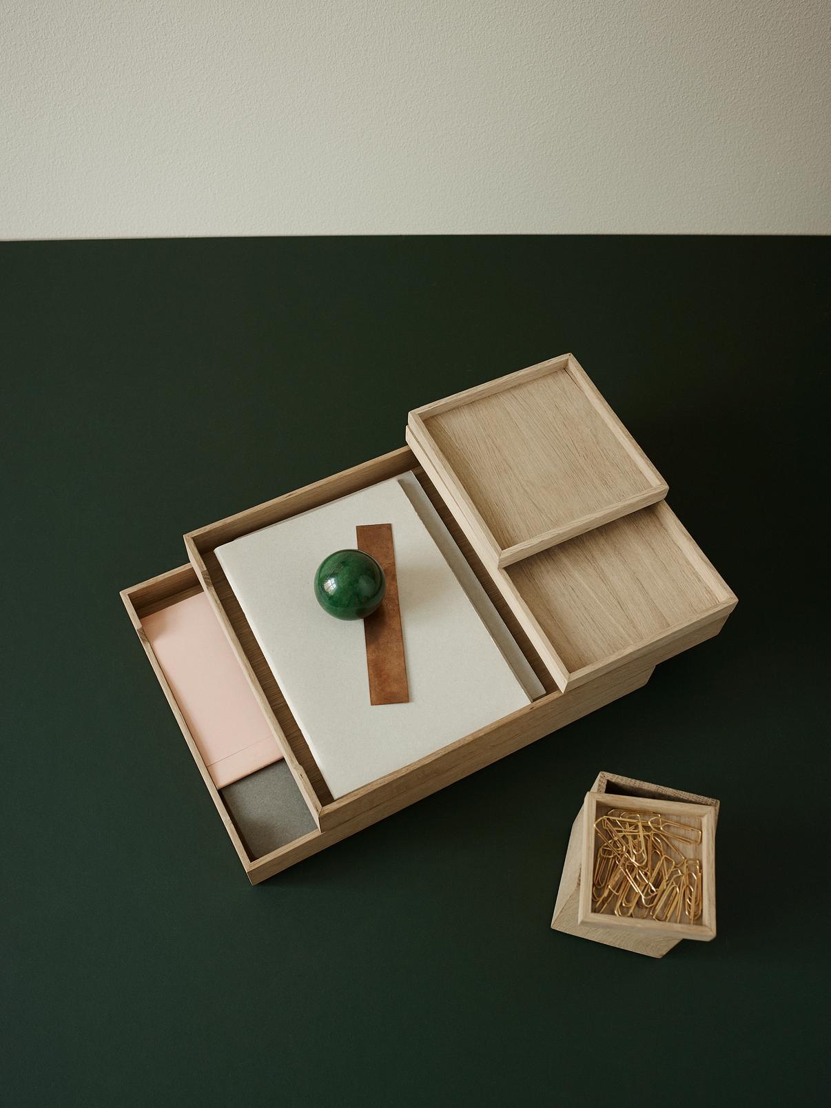 Nomad Letter Tray - Oak Mirror Skagerak 