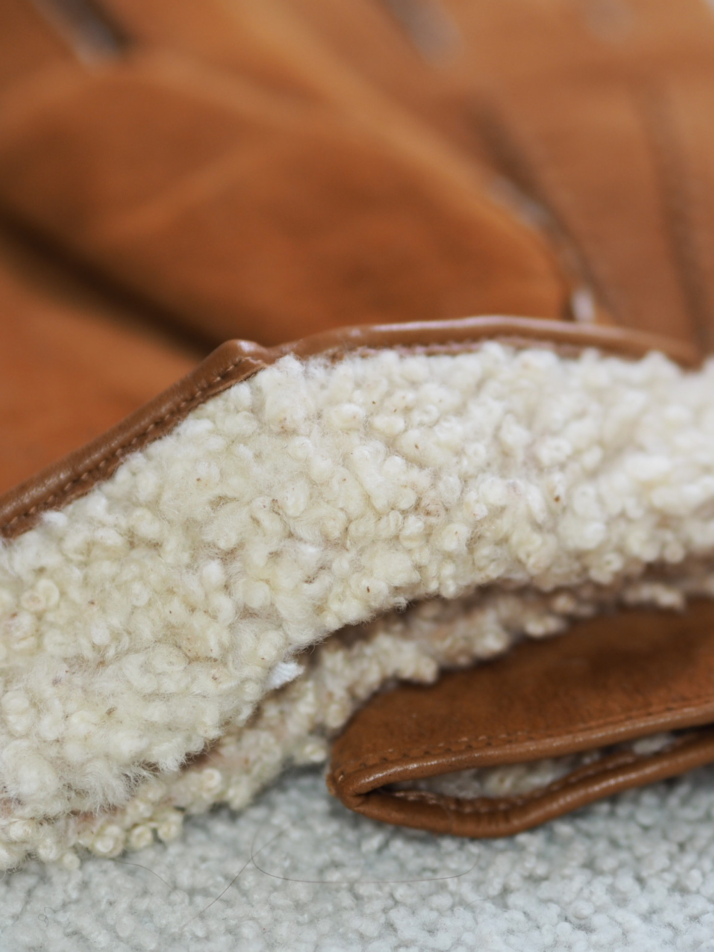 SAMU Curly Lambfur CAMEL - Cigale &  Fourmi
